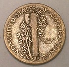 1942 D Mercury Winged Head Dime 10 Cents Silver Coin VF — photo 2