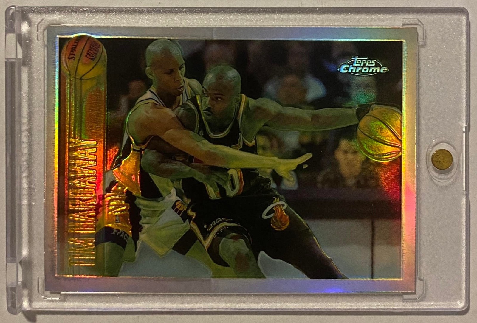 TIM HARDAWAY 1996-97 Topps Chrome Refractor Card #216R **HOT**