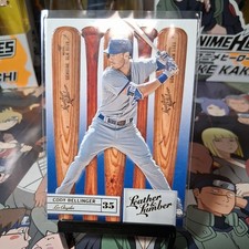 2019 Panini Leather & Lumber Bats Gold Embossed SP Cody Bellinger #86. Dodgers