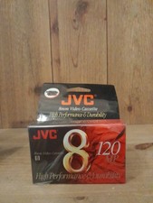 JVC 8 mm, 120mp Video Cassettes, Brand New, Factory Sealed