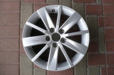 1x Alufelge 15 Zoll 6.0" 5x100 40ET Glanz Silber 6C0601025 VW Polo Rim Wheel