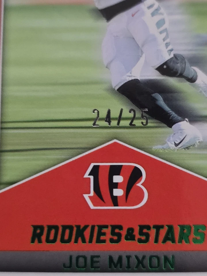 2022 Panini Rookies & Stars #MM-8 Joe Mixon Man In Motion Green #/25 Bengals - Image 2 of 4