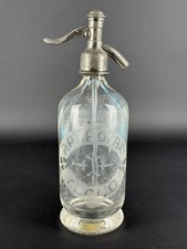 Antico Sifone In Vetro Bottiglia Seltz Da Bar XX Sec. Parolari - Lecco