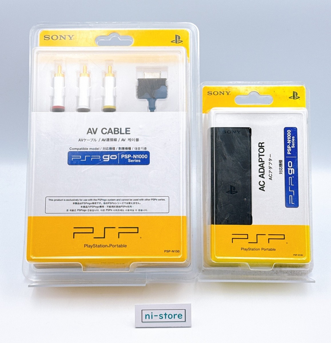 Genuine Sony PSP GO AV Cable PSP-N150 & AC Adapter PSP-N100 - New Genuine Sony PSP GO AV Cable PSP-N150 & AC Adapter PSP-N100 - New