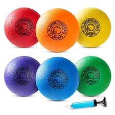 Playground Balls Kickball, 6 or 12 Pack 8.5" Soft Dodgeballs Bouncy Rubber Ki...