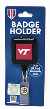 Virginia Tech Hokies Retractable ID Holder - VT Logo