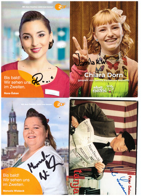 1 3 x Autograph Cards Actors.....Original Signed