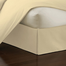 Fresh Ideas Poplin Tailored Bed Skirt Dust Ruffle Cotton Blend Design 14 Drop