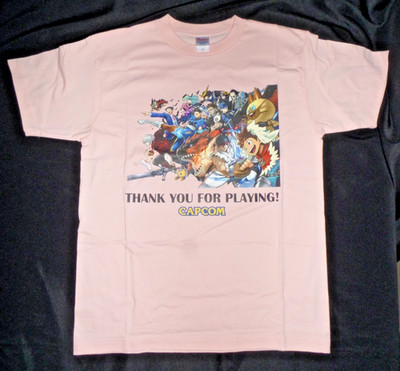 2010 Tokyo Game Show Capcom Promo T Shirt Unisex Mens M Pink Ryuta Fuse