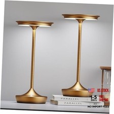 2 Pack LED Rechargeable Cordless Table Lamps, Portable Outdoor 2Pack Bronze
