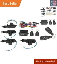 Universal Car Keyless Entry System Kit,4PCS 12V Car Door Lock Actuator with R..,