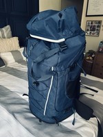 Expedition 65 Navy and Black Canvas Rucksack Backpack