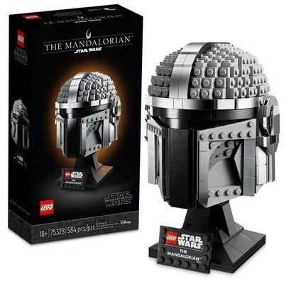 LEGO Star Wars The Mandalorian Helmet 75328 Buildable Model Kit, Display Coll...
