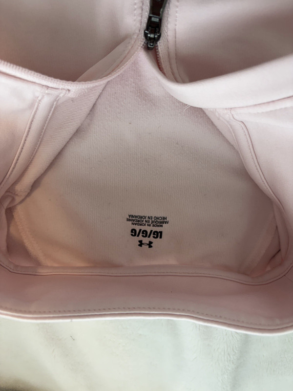 Under Armour Women’s Pink Solid 1/4 Zip Mock Neck Pullover Top Size L/G/G