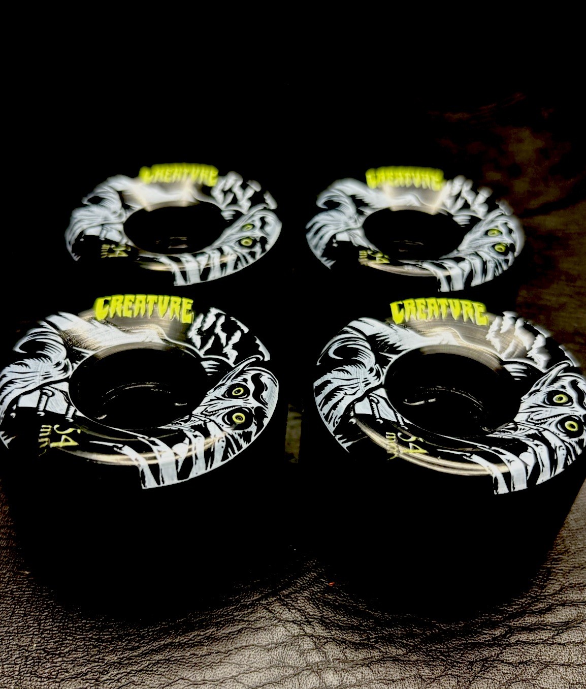 NOS OJ&rsquo;s CREATURE Black Skateboard Wheels BRAND NEW