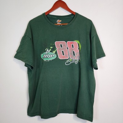 Dale Jr. NASCAR Mt. Dew #88 Shirt Amp Energy Men's Size 2XL Green 25''×27''
