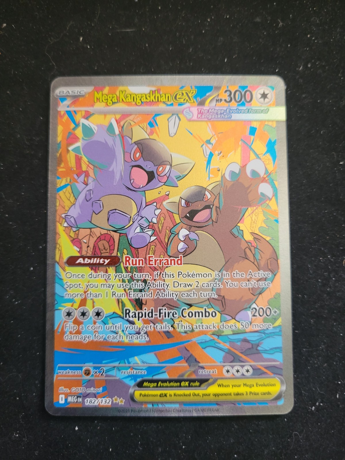 Pokemon Mega Kangaskhan ex Special Illustration Rare Mega Evolution 182/132 NM