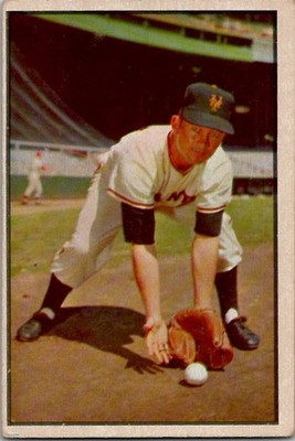1953 Bowman Color DAVEY WILLIAMS New York Giants #1 VG/EX Condition (3)