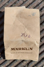MÄRKLIN 7175 SCHLEIFER 50er VINTAGE ONLY BOX NUR VERPACKUNG KUVERT OHNE INHALT