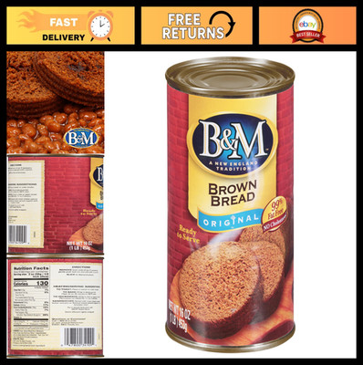 Original Flavor Brown Bread, 16oz Loaf - Pack of 12, Fresh & Delicious Bakery Br