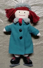 15” Madeline Plush Doll - Ice Skating Outfit Vintage 1990 Eden Toys, Inc.