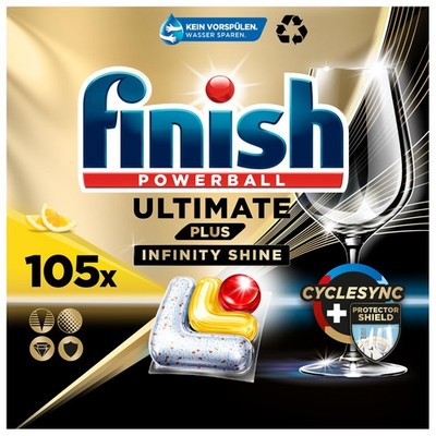 Finish Ultimate Plus Infinity Shine Citrus Spülmaschinentabs 105 Finish Caps