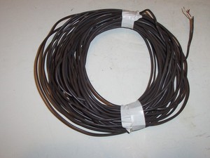 NOS Essex  20-2 Thermostat Doorbell Wire, Solid Copper, CL2R  1 ea  Red /White