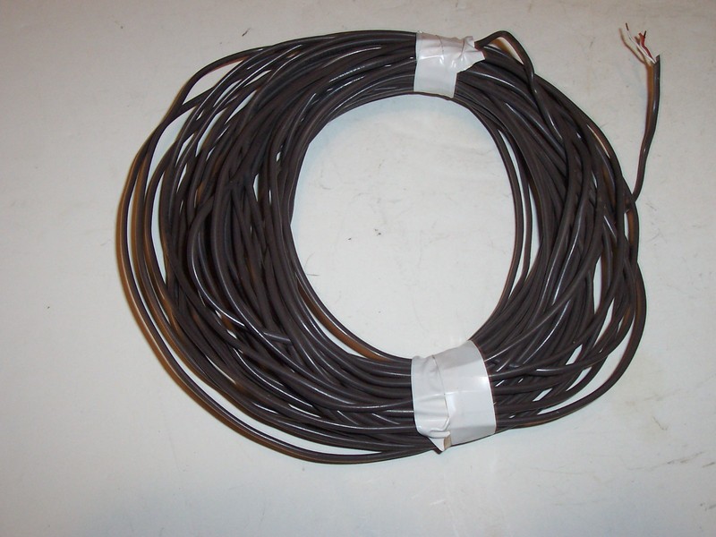 NOS Essex  20-2 Thermostat Doorbell Wire, Solid Copper, CL2R  1 ea  Red /White