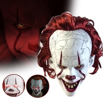 Pennywise Clown Maske Latex Joker-Maske Clownmaske Horror-Clownmaske Halloween