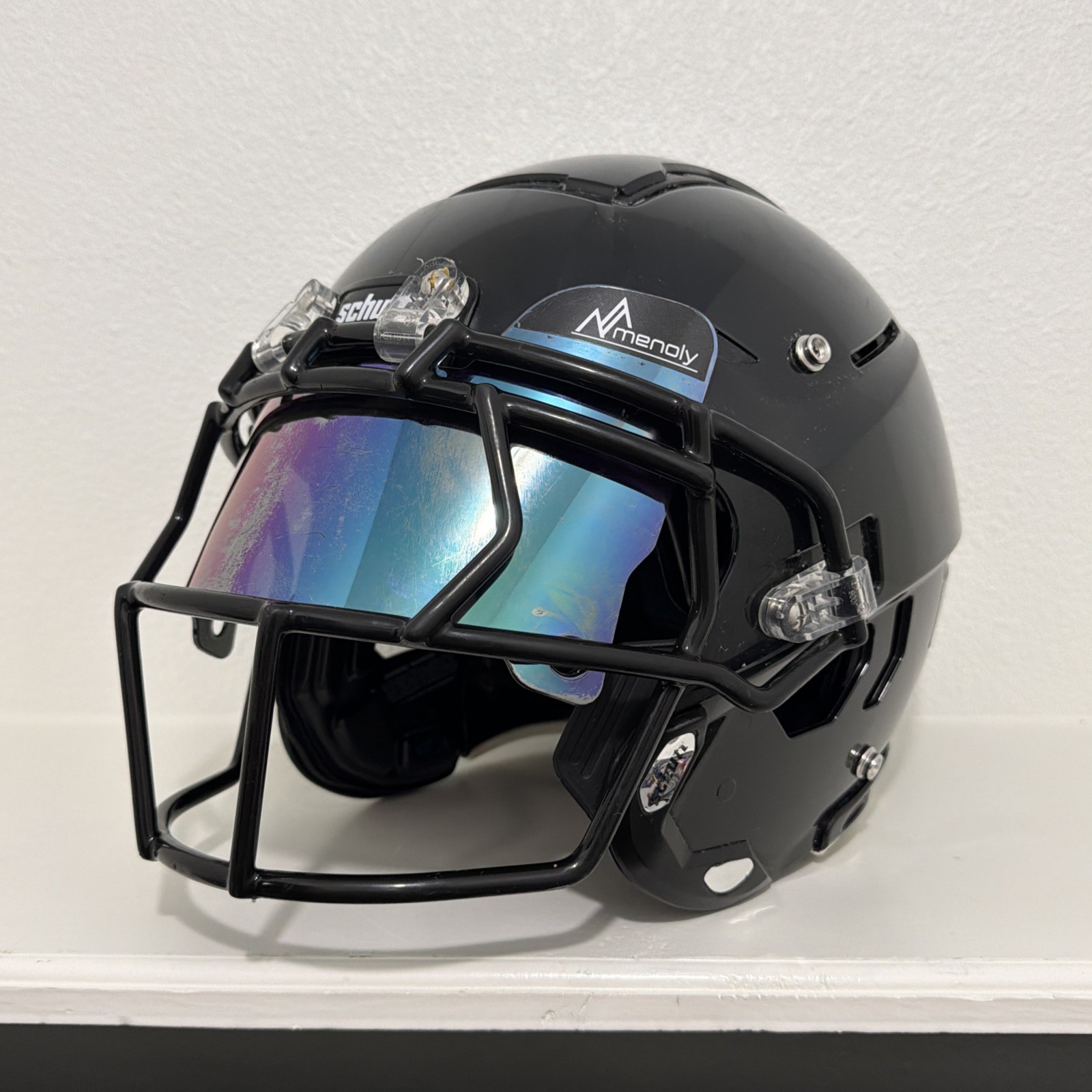 2025 Schutt F7 2.0 All Black Facemask Football Helmet Adult Large