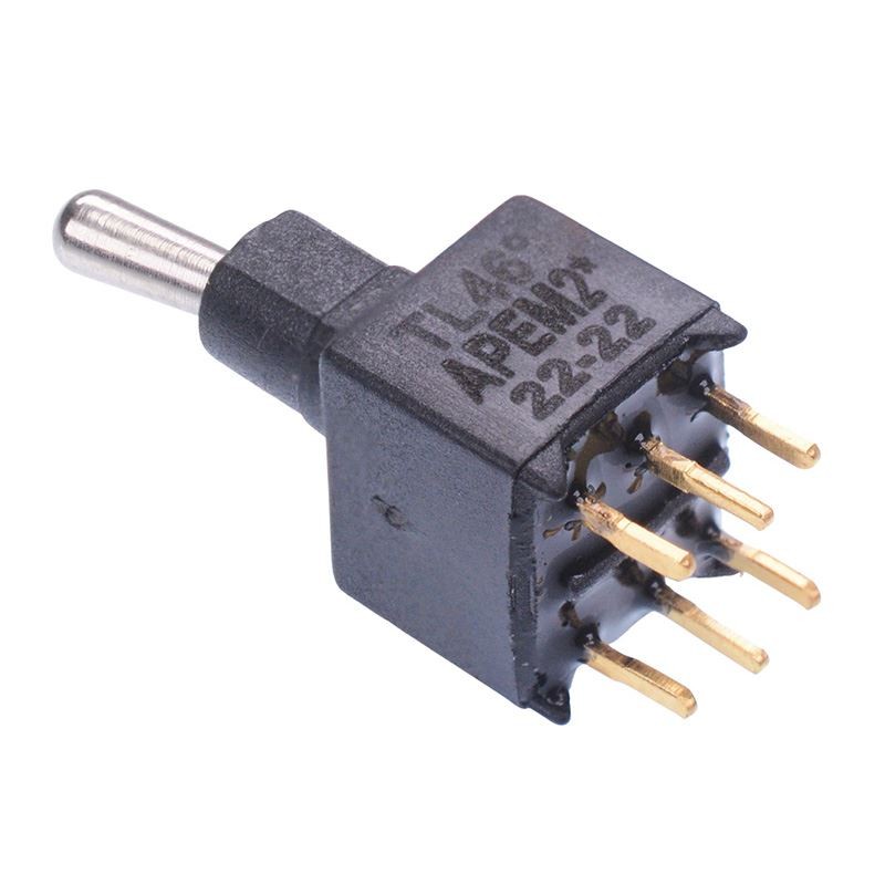 TL46P005000 APEM On-On Sub-Miniature PCB Toggle Switch DPDT
