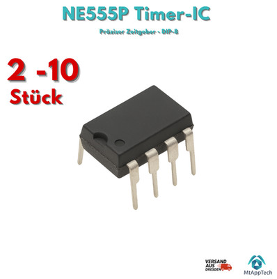2-10x -NE555P Timer-IC |  DIP-8 | Präziser Zeitgeber - NE555