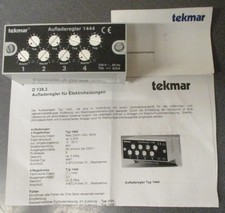 Tekmar Aufladeregler 1444-ALR Elektroheizung Speicherheizung Fussbodenheizung