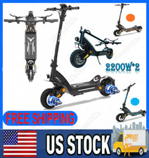 2200W 2 Dual Motor Electric Scooter 60V 23.4Ah 80KM/H 10" OffRoad Adult/Teens