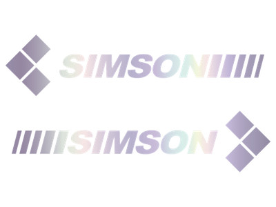 Set: Klebefolie Tank ''SIMSON'' - Hologramm