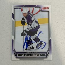 2007-08 Upper Deck Victory #190 Lubomir Visnovsky Auto Autograph Signed Kings