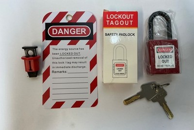 Elektrischer Leitungsschutzschalter Lockout Tagout Sicherheitsset Vorhängeschloss