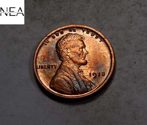1918 Lincoln Wheat Penny Cent ~ Gem BU Red/BN ~ (ZW718)