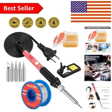 Efficient 60W Soldering Iron with Fast Heating & Accessories for Easy DIY Tasks