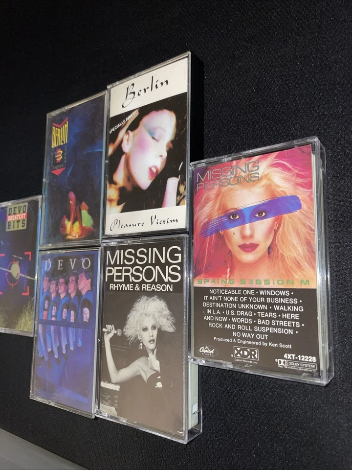 Devo 6 tape lot Greatest Hits Missing Persons Rhyme Reason Spring Session Berlin - Image 2 of 4