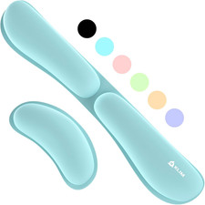Mouse  Keyboard Wrist Rest Set Silky Gel Memory Foam Ergonomic Wrist Rest ...