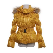 Daunenjacke, Damen, Größe: M, Gelb, Daune/Feder/Pelz/Nylon/Polyester #SaH