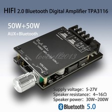 Bluetooth 5.0 TPA3116 HIFI Wireless 50WX2 Stereo Digital Audio Amplifier board