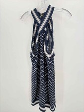 Pre-Owned MICHAEL Michael Kors Navy Size XL Knee Length Sleeveless Dress