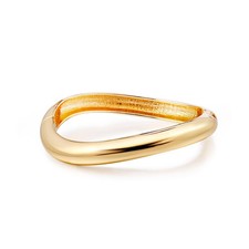 Gold Cuff Bangle Bracelets For Women Chunky Trendy Hinged Cuff Open Wide Gold Br