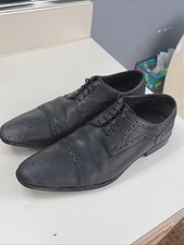 Versace Collection Shoes Mens Size 7 Black Leather Dress Lace Up (EU Size 40)