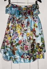 NEW ZARA blue floral dress sz.L