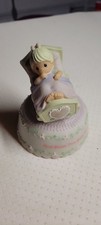 Precious Moments God Bless This Baby Girl Rocking Musical Figurine 2007 Retired