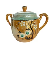 Oriental Sugar bowl, Creamer, and Salt and Pepper Shakers