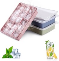 EiswüRfelform Silikon 3 StüCk Bpa-Frei Mit Deckel FüR GeträNke Und Cocktails